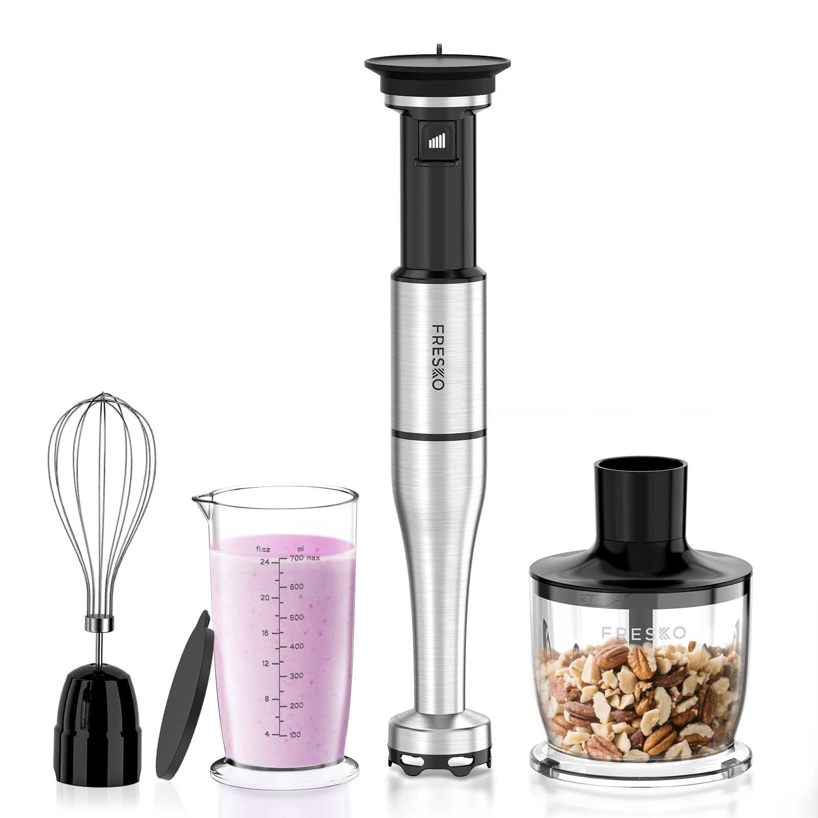 FRESKO 4-in-1 Trigger Immersion Blender