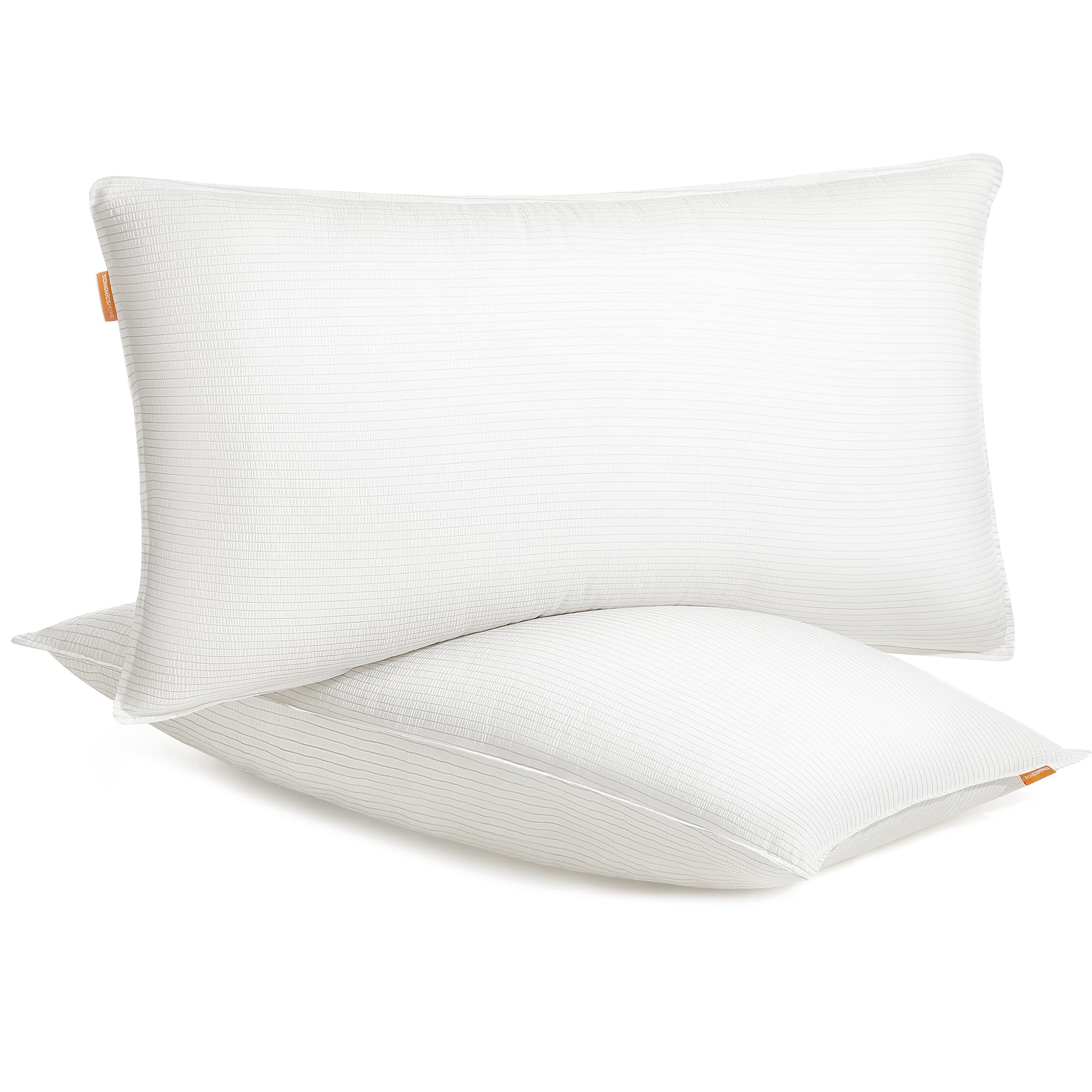 SONGMICS HOME Down-Alternative Bed Pillows, Set of 2