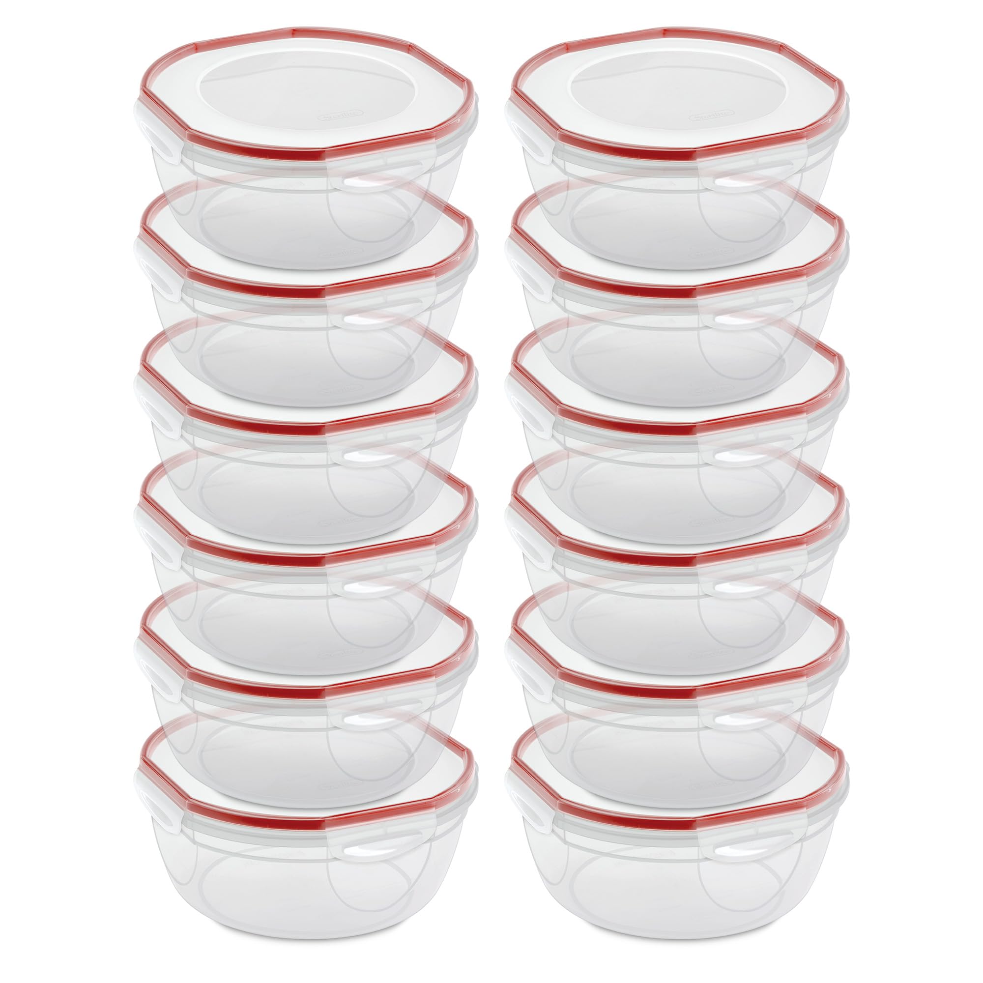 Sterilite Ultra-Seal 4.7-Qt Bowl, 12-Pack