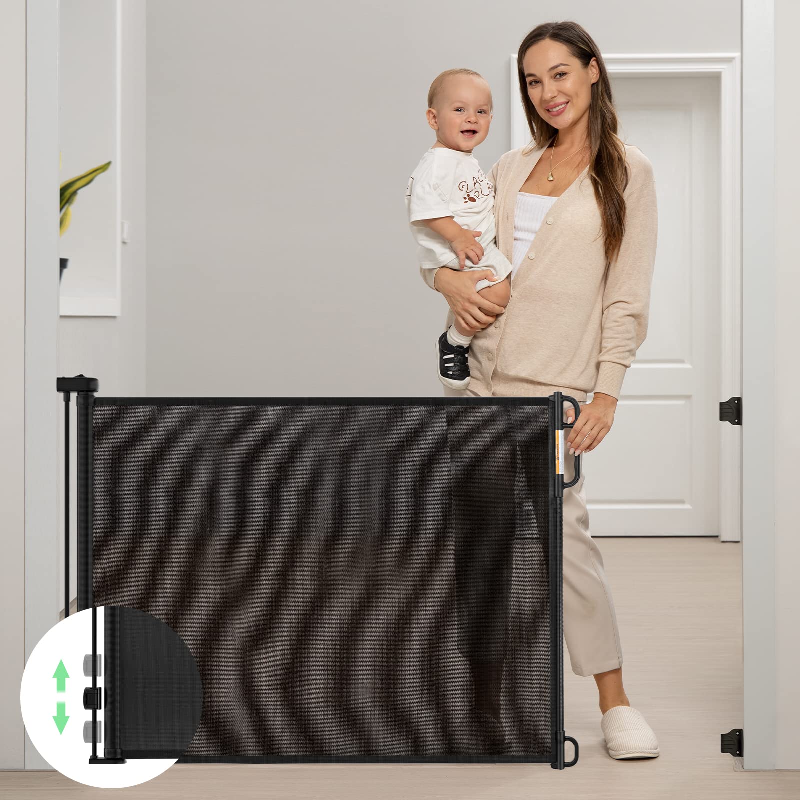 Momcozy Retractable Mesh Baby Gate